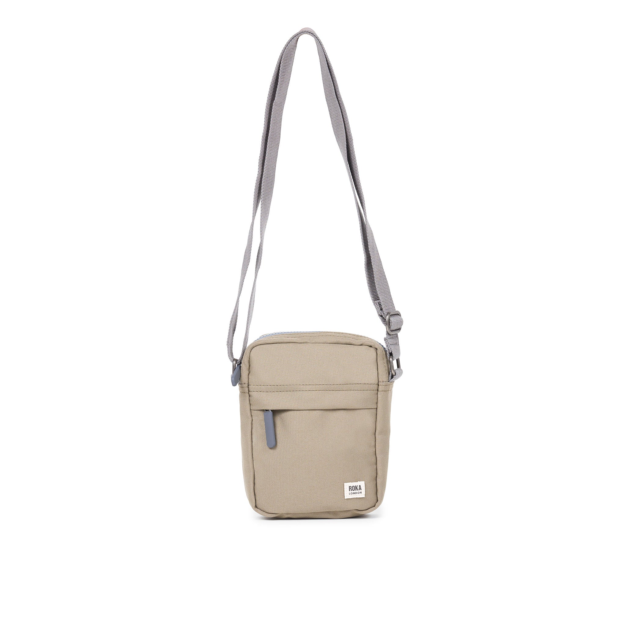 Bond Recycled Canvas Crossbody Bag from Roka London for sale at CAHM.
