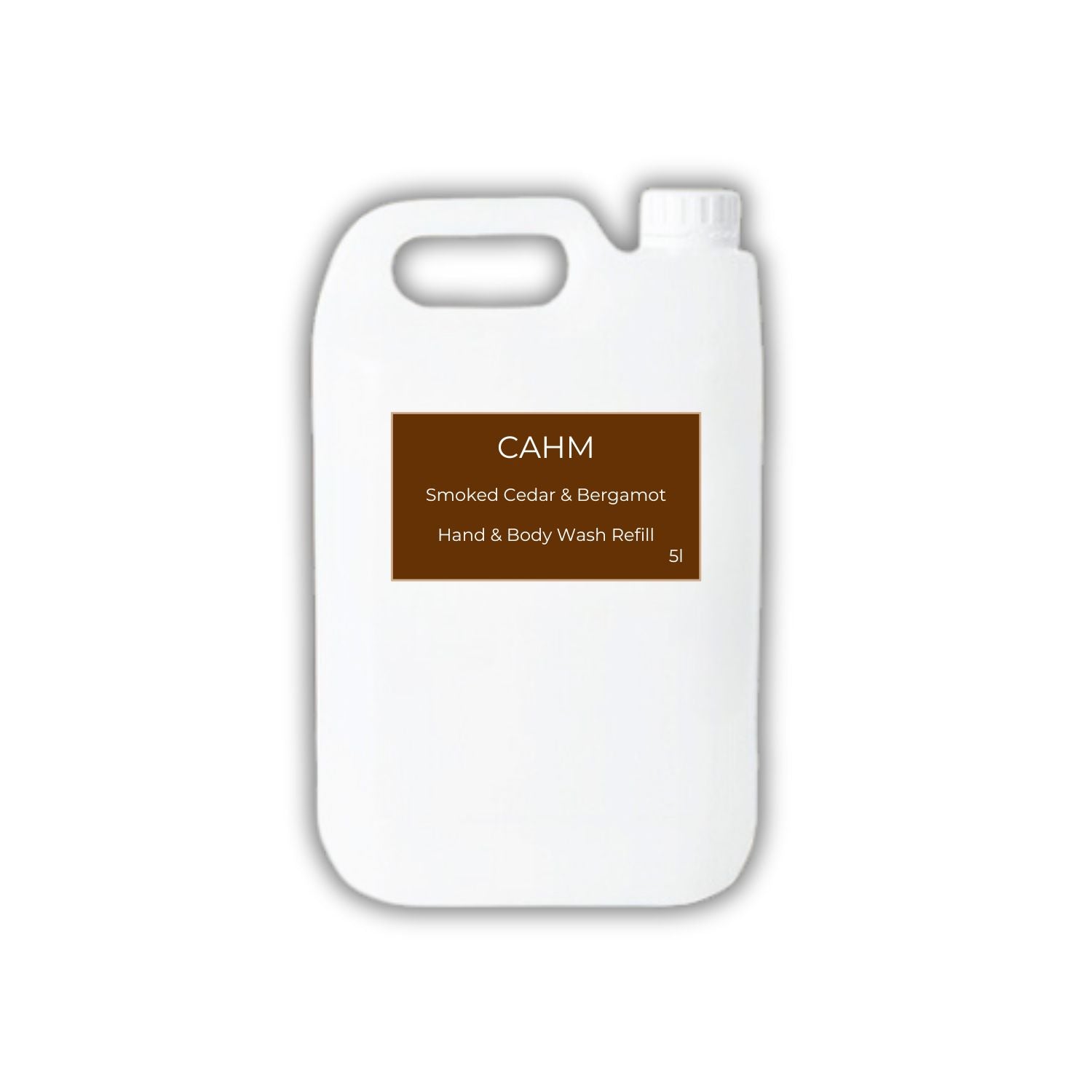 CAHM Smoked Cedar & Bergamot hand and body wash refill 5 litre | The CAHM Collective