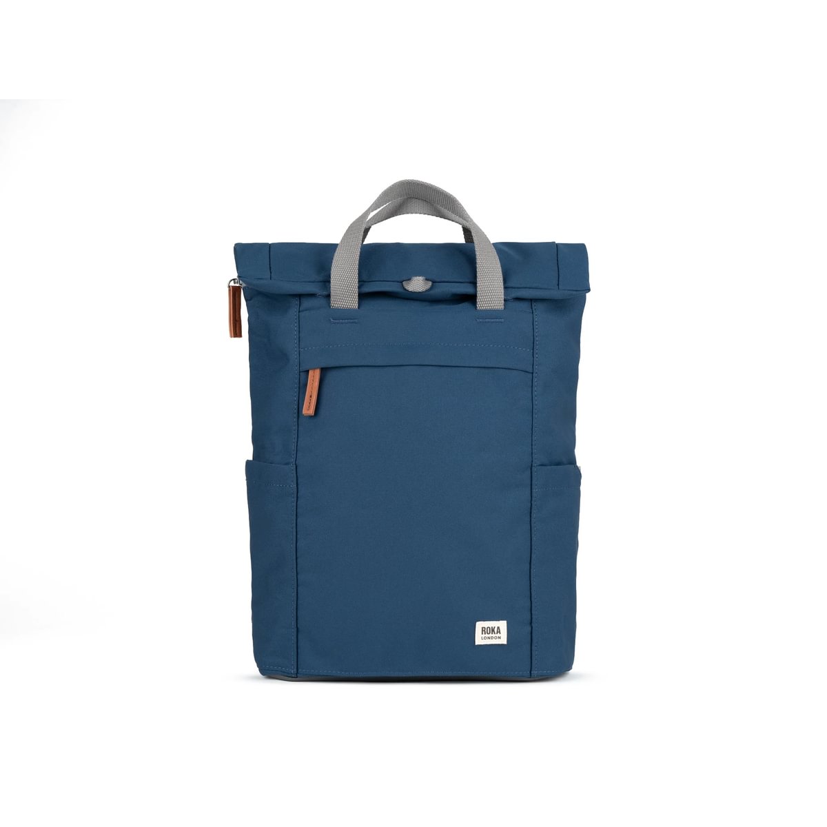ROKA London Finchley Recycled Canvas Roll Top Backpack — Medium