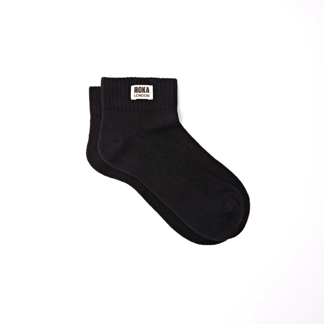 ROKA London Wembley Ankle Socks in Black