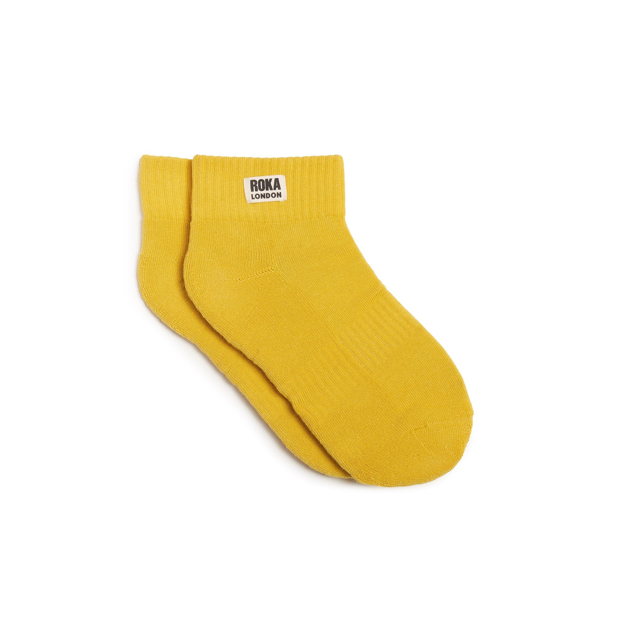 ROKA London Wembley Ankle Socks in Summer Yellow