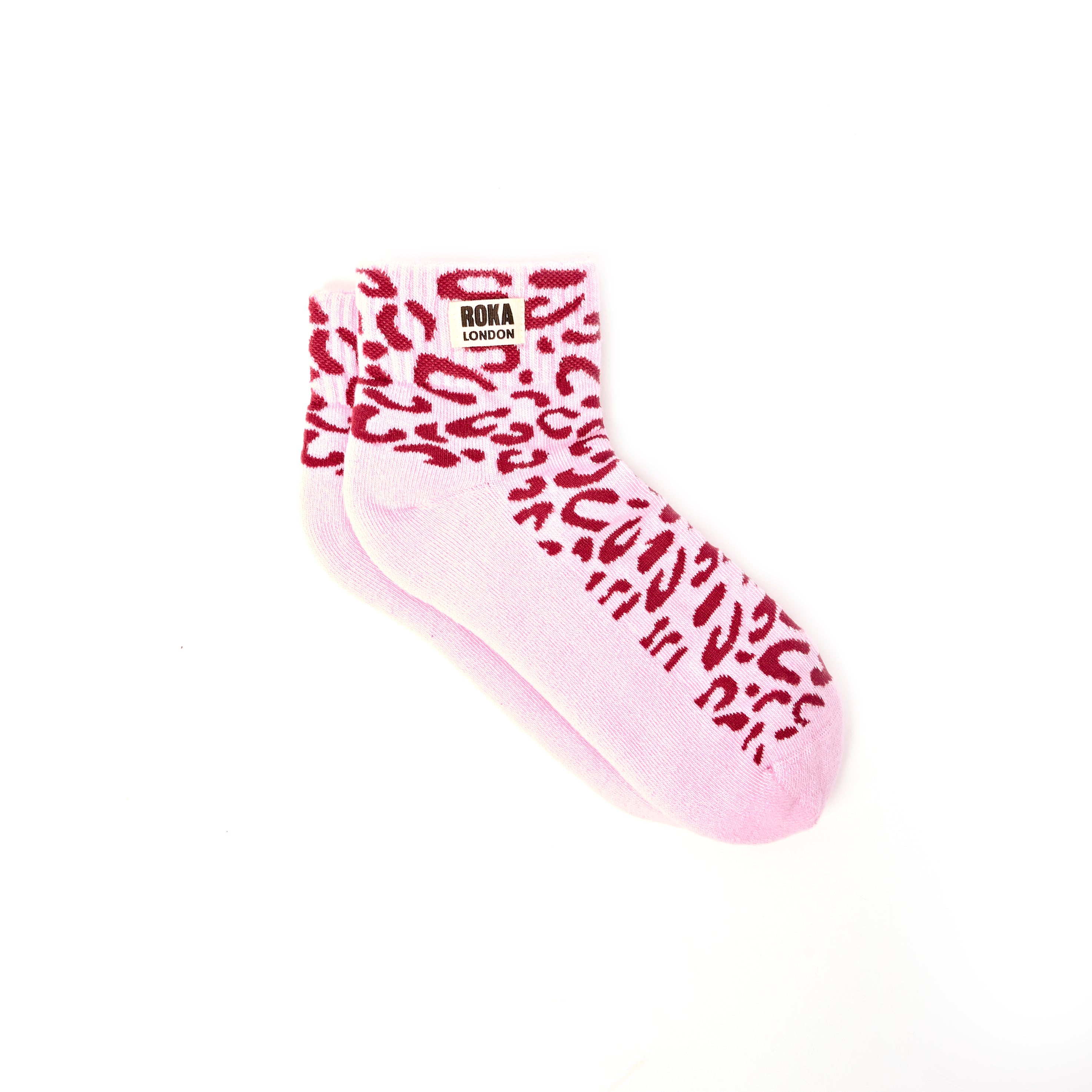 ROKA London Wembley Ankle Socks in Vintage Ruby