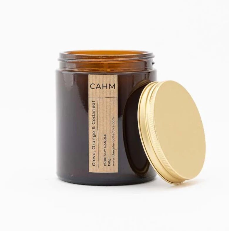 Nutmeg, Vanilla & Cinnamon - CAHM Amber Jar Candle