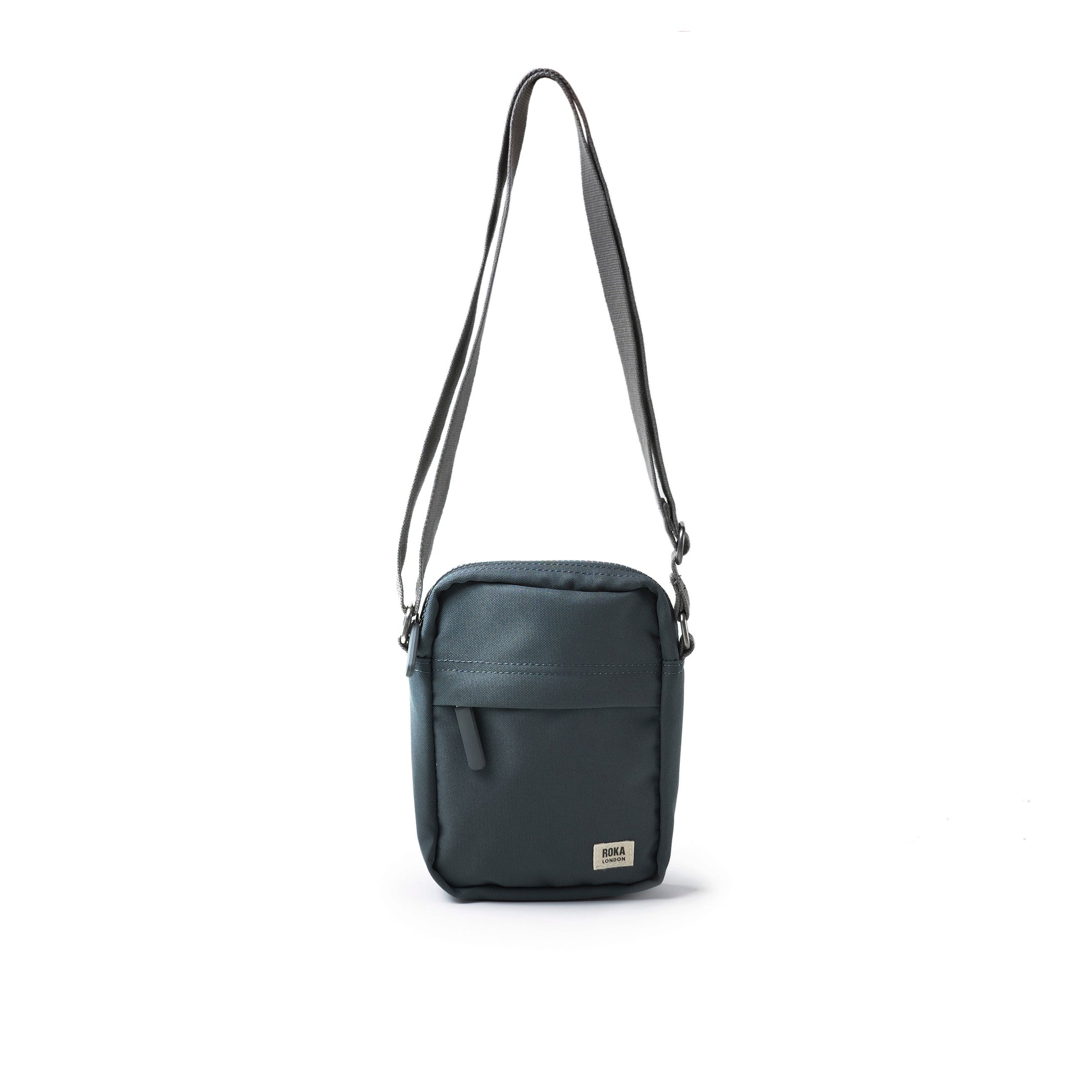 Bond Recycled Canvas Crossbody Bag from Roka London for sale at CAHM.