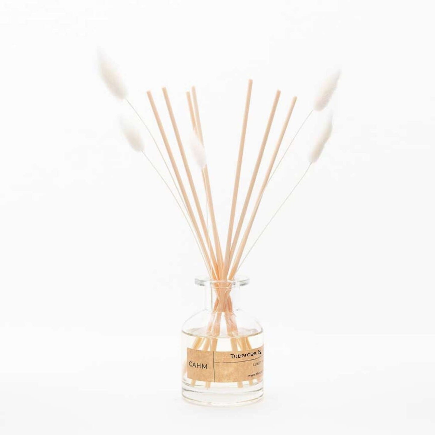 Tuberose & Jasmine - CAHM Luxury Diffuser - Clear Glass