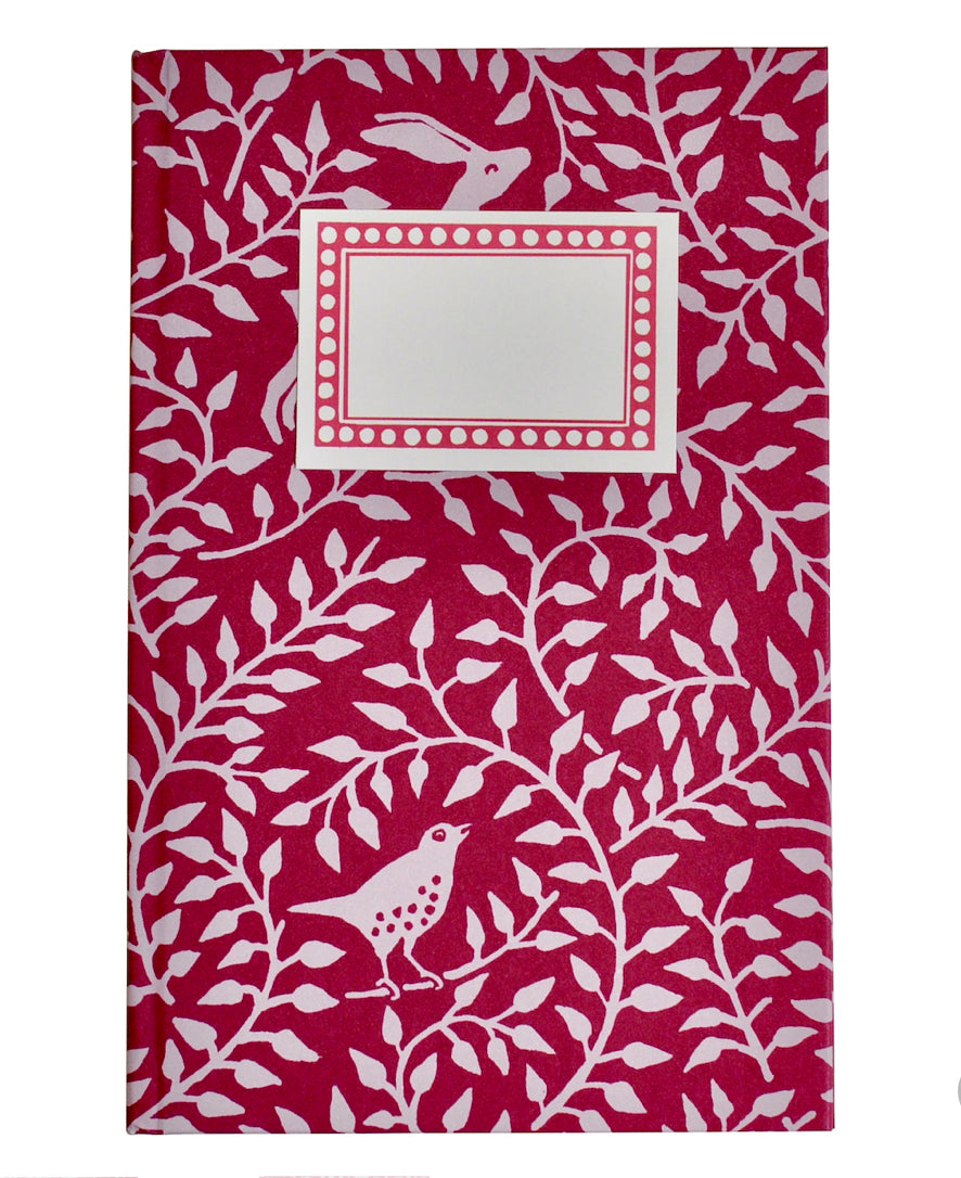 Cambridge Imprint Dancing Hare Berry Hardback Notebook