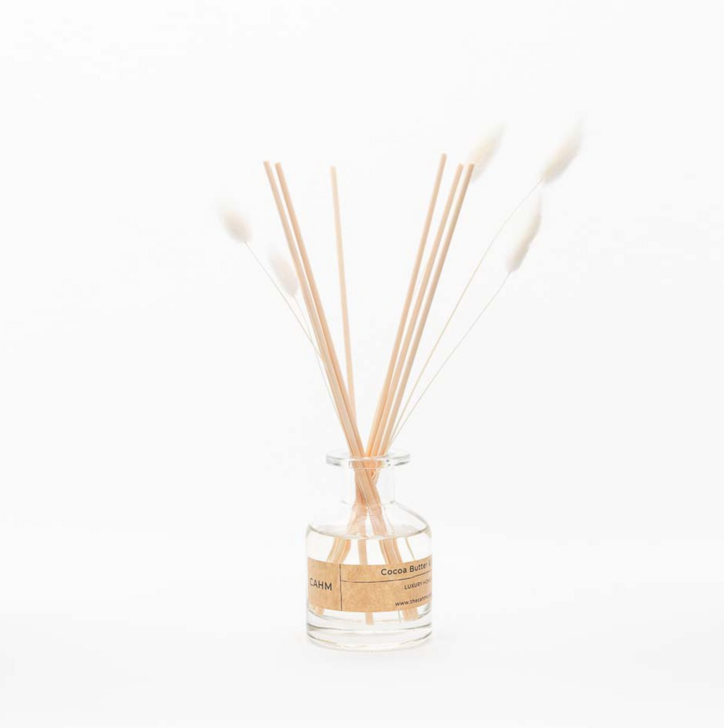 Cocoa Butter & Vanilla - CAHM Luxury Diffuser - Clear Glass