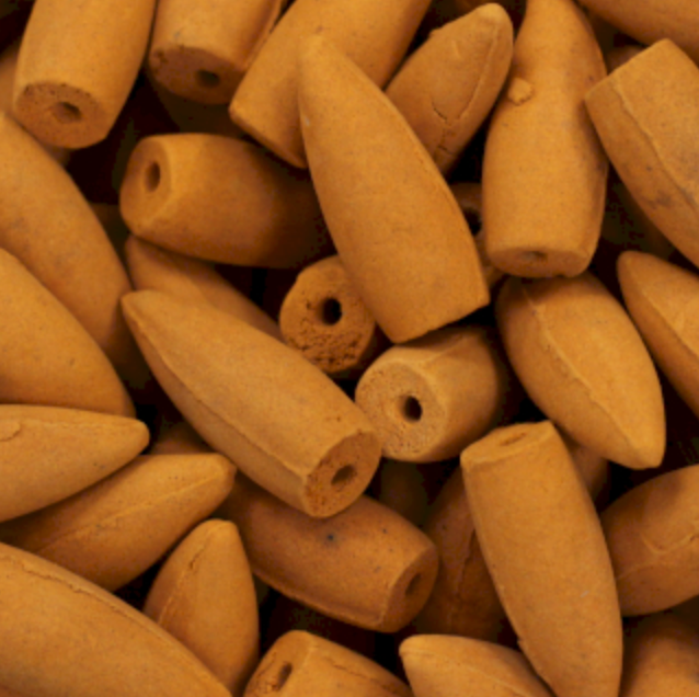 Amber BACKFLOW Incense Cones