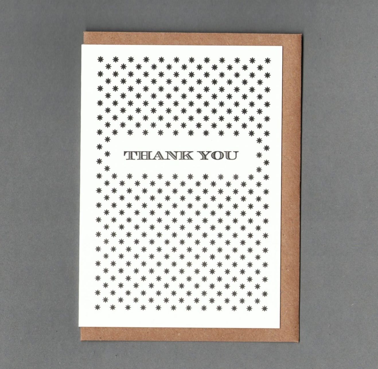 Thank You - B&W - Greetings Card