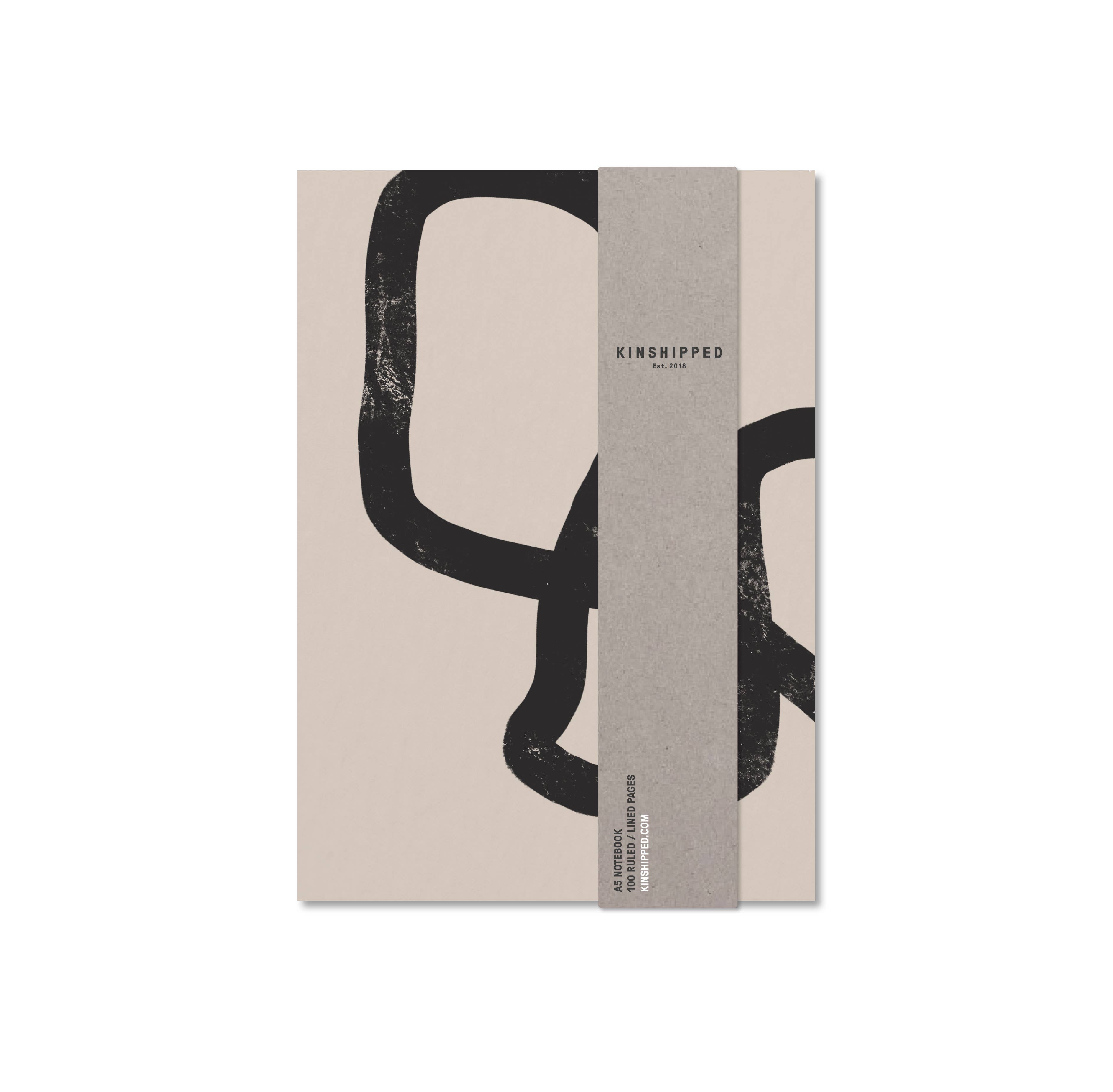 Kinshipped Squiggle A5 Lined Notebook