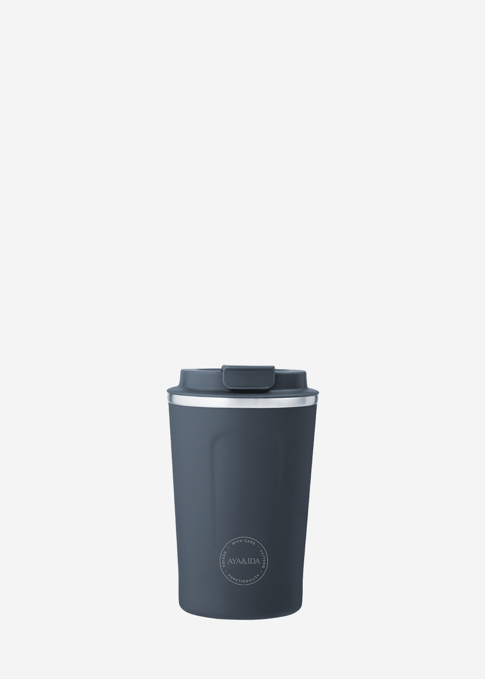 Aya & Ida Cup2Go Stainless Steel Travel Coffee Cup in Navy Blue 380ml