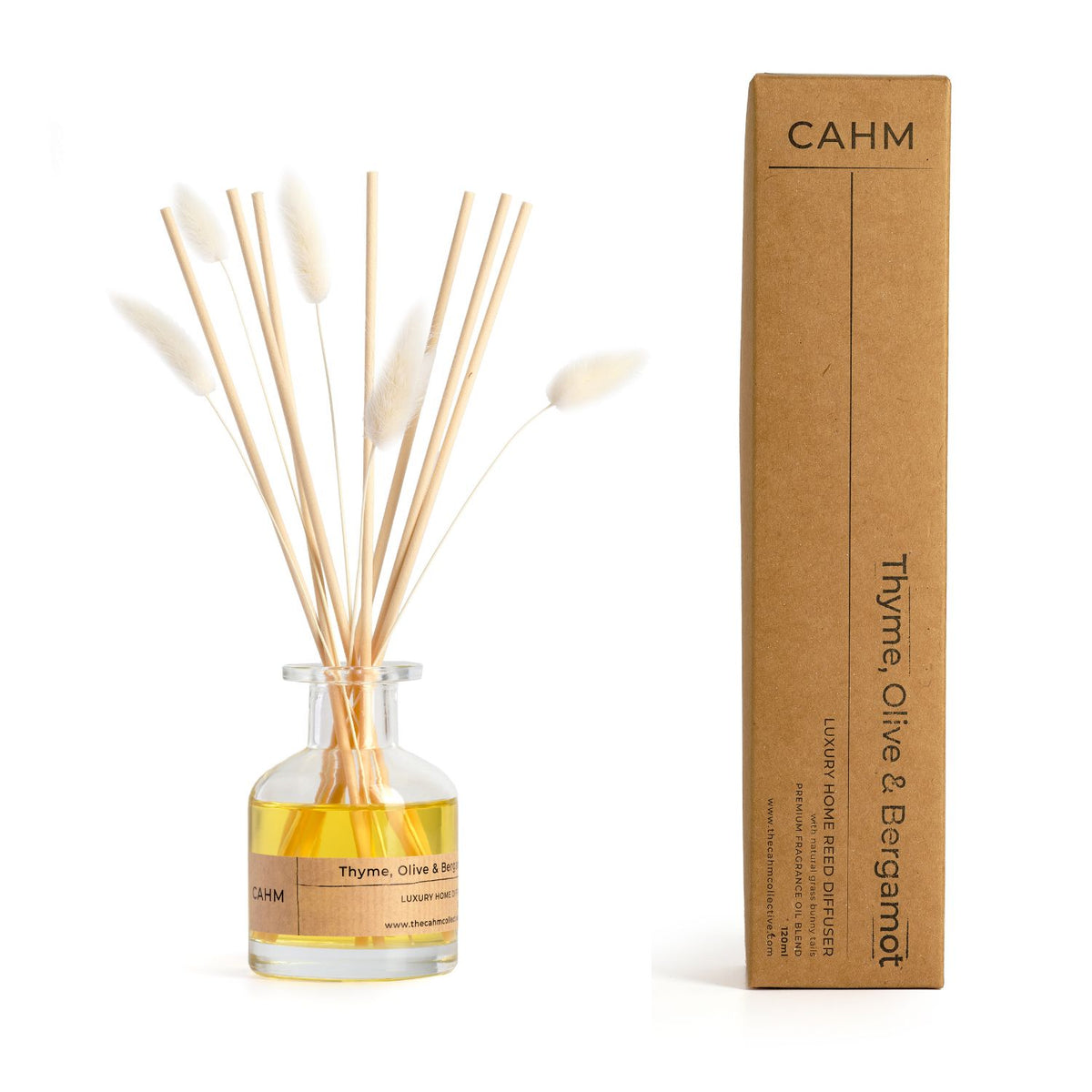 Thyme, Olive & Bergamot Reed Diffuser - Clear – The CAHM Collective