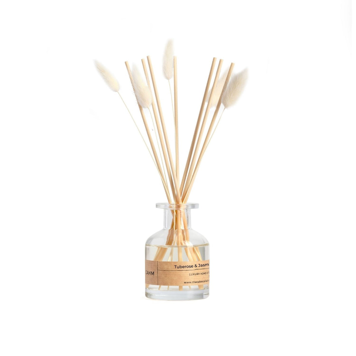 Tuberose & Jasmine Reed Diffuser - Clear – The CAHM Collective