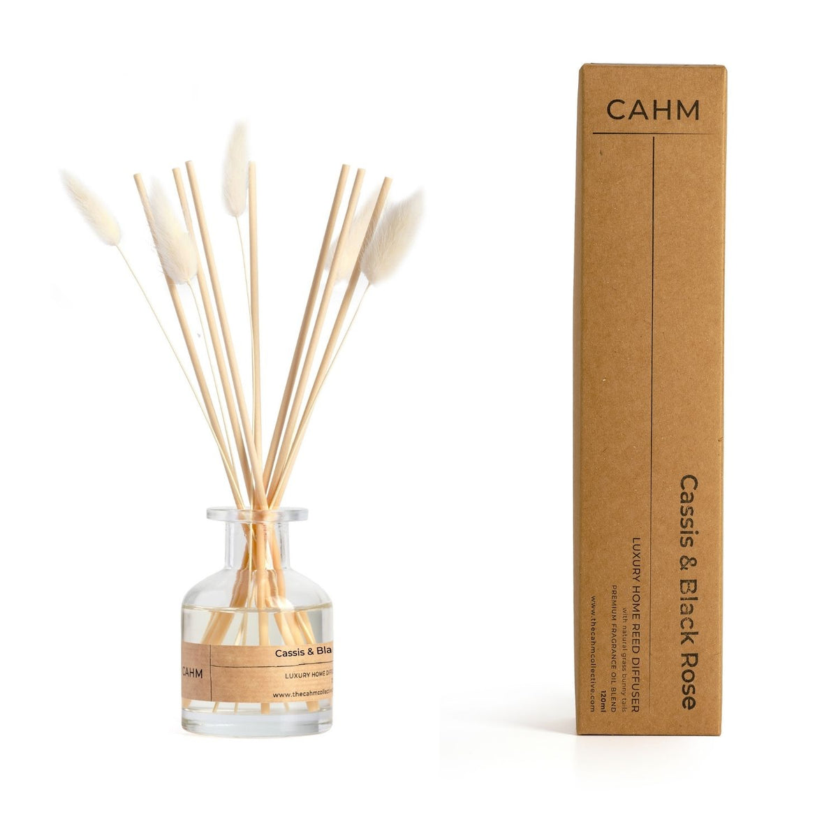 Cassis & Black Rose Reed Diffuser - Clear – The CAHM Collective