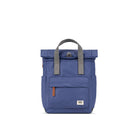 ROKA London Canfield Small Roll Top Backpack in Indigo Nylon