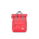 ROKA London Canfield Small Roll Top Backpack in Poppy Nylon