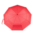 ROKA London Waterloo Recycled rPET Umbrella in Poppy Red — wind-resistant, foldable