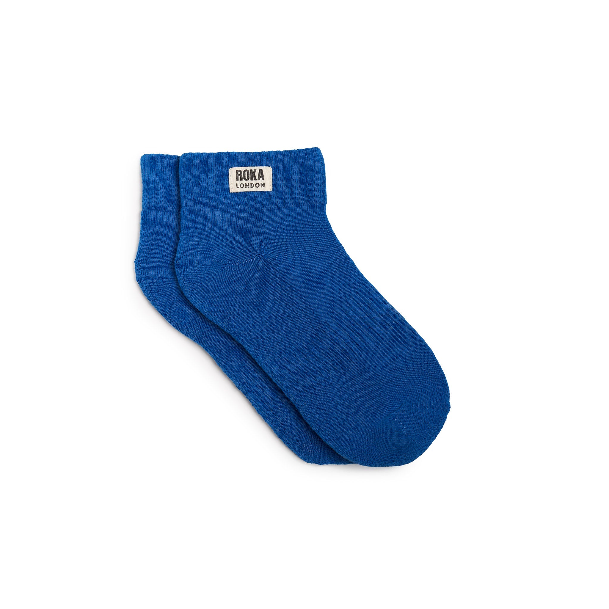 ROKA London Wembley Ankle Socks in Bright Blue