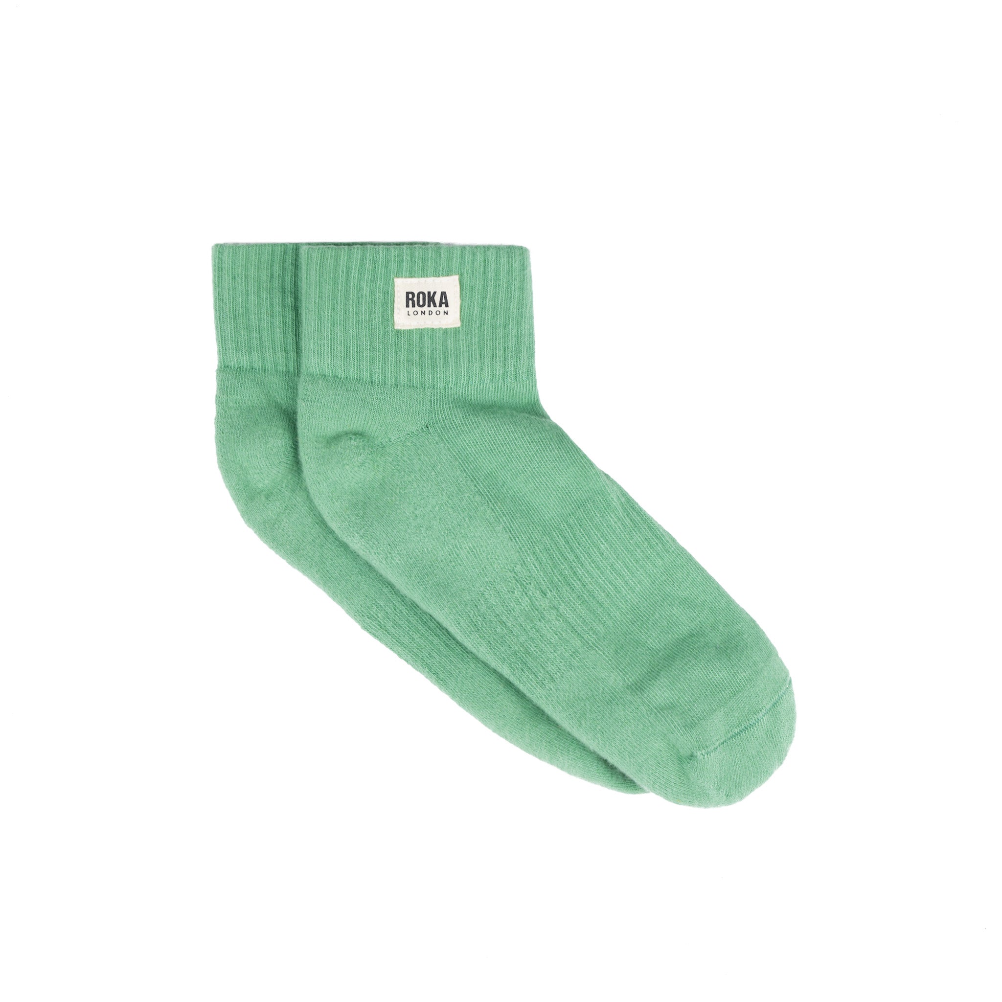 ROKA London Wembley Ankle Socks in Matcha