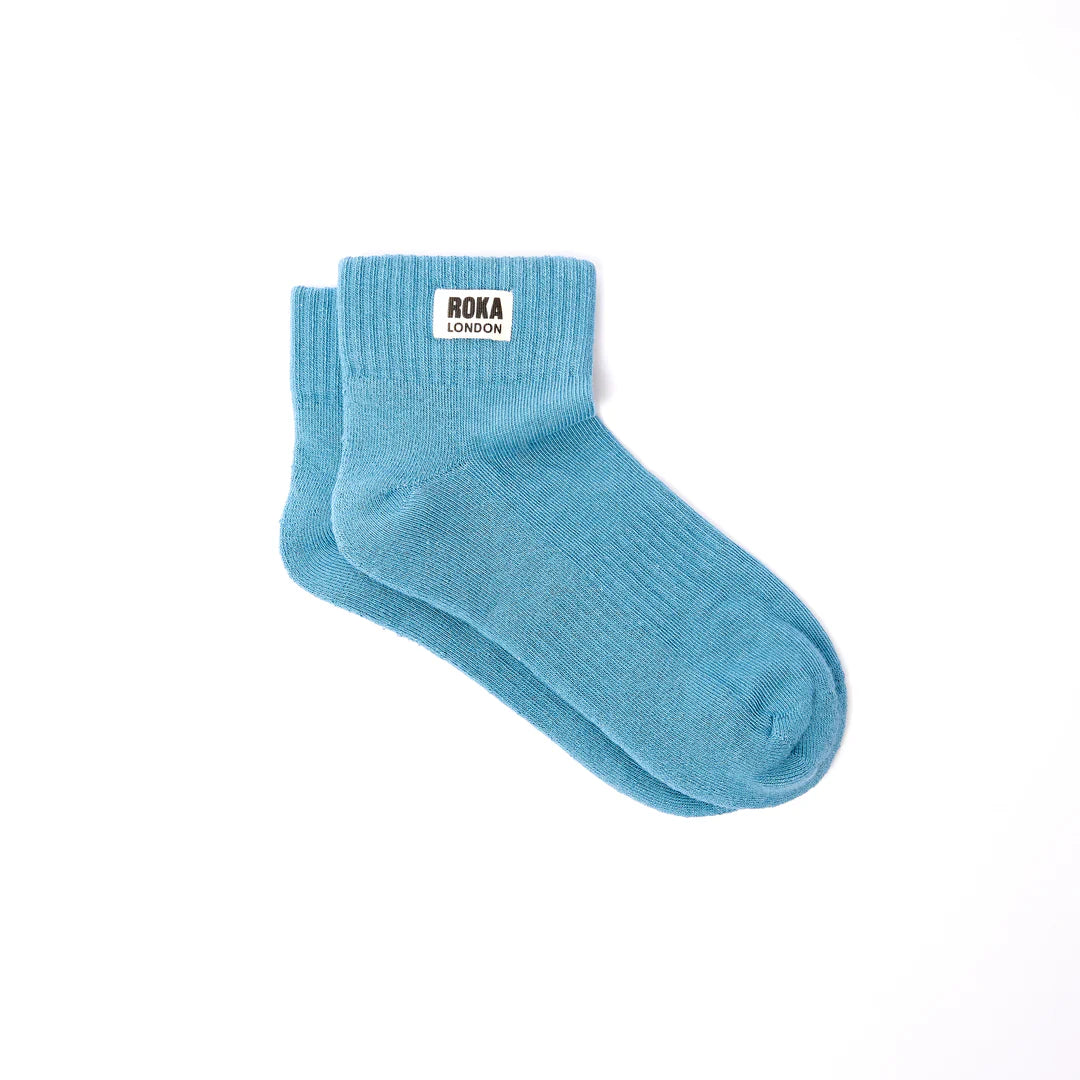 ROKA London Wembley Ankle Socks in Adriatic
