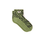ROKA London Wembley Ankle Socks in Mixed Animal Artichoke