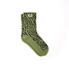 ROKA London Wimbledon Women's Organic Cotton Crew Socks in Mixed Animal Artichoke Print — UK size 3-8