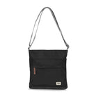ROKA London Kennington Crossbody Bag in Black Nylon — front view
