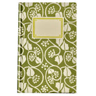 Cambridge Imprint Small Ivy Stripe Sage Green Hardback Notebook