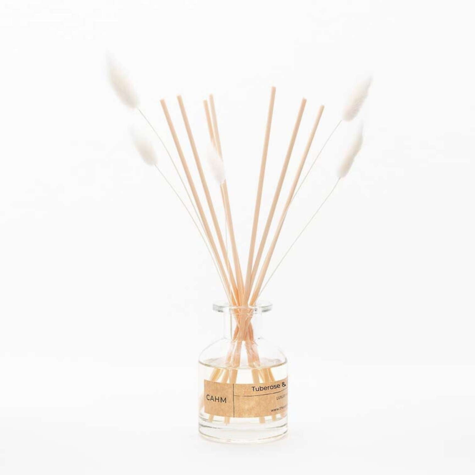 Tuberose & Jasmine Reed Diffuser - Clear – The CAHM Collective