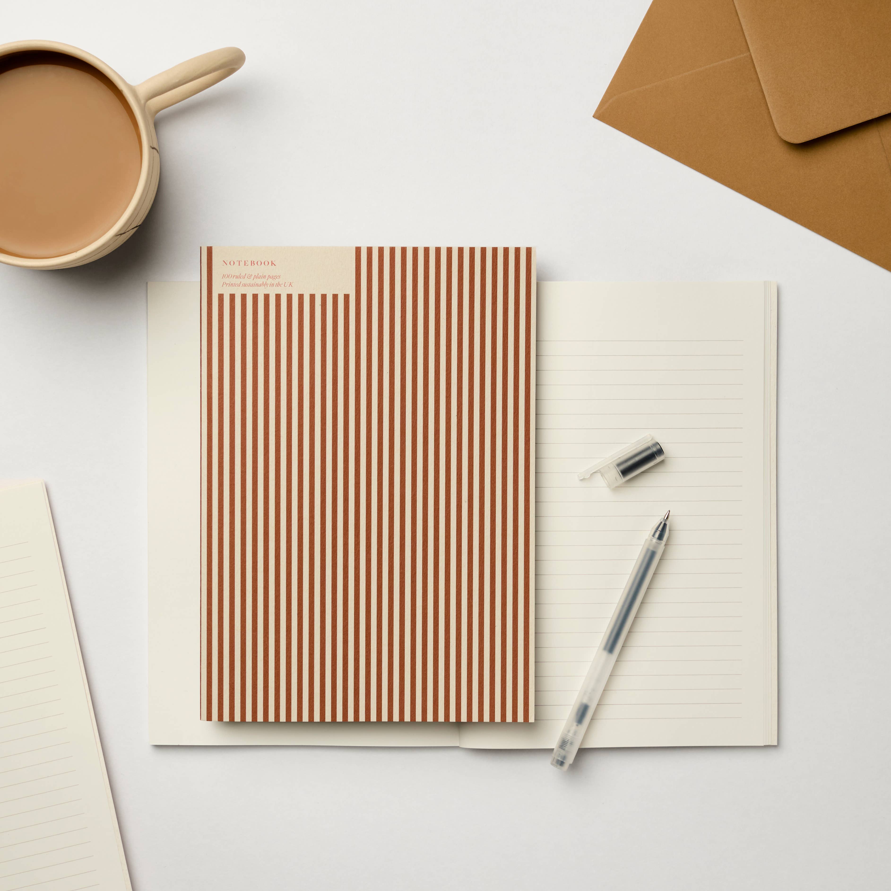 Kinshipped Cinnamon Stripe A5 Notebook