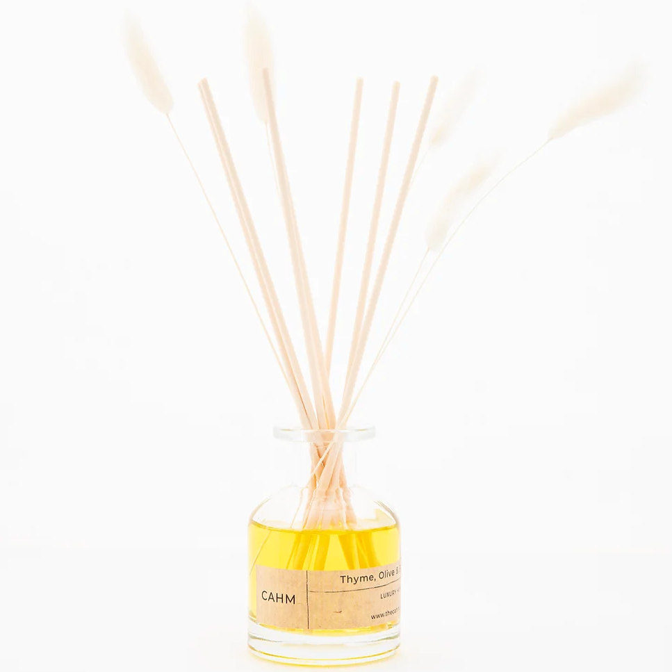 Thyme, Olive & Bergamot Reed Diffuser - Clear – The CAHM Collective