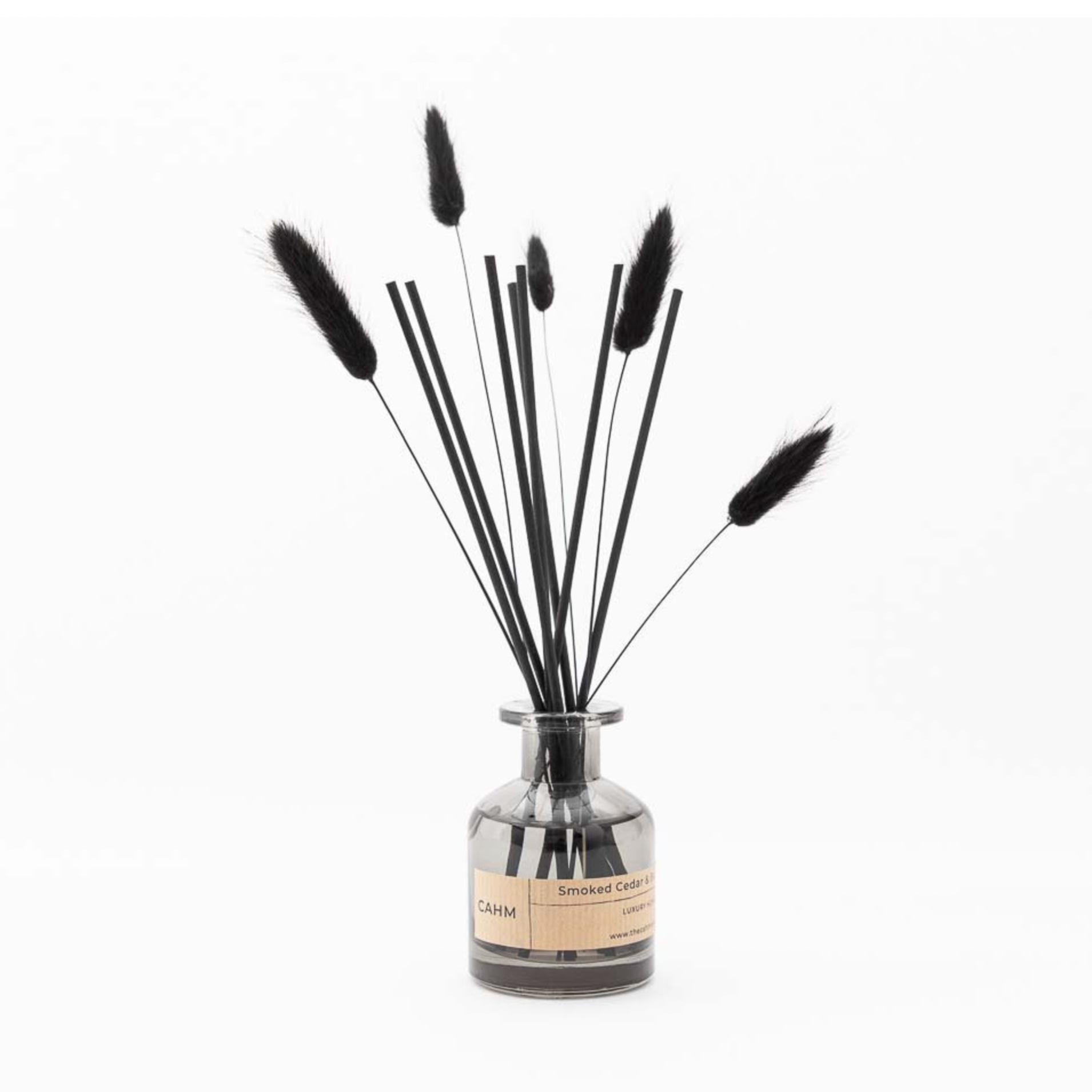 Smoked Cedar & Bergamot - CAHM Luxury Diffuser - Dark Glass – The CAHM ...