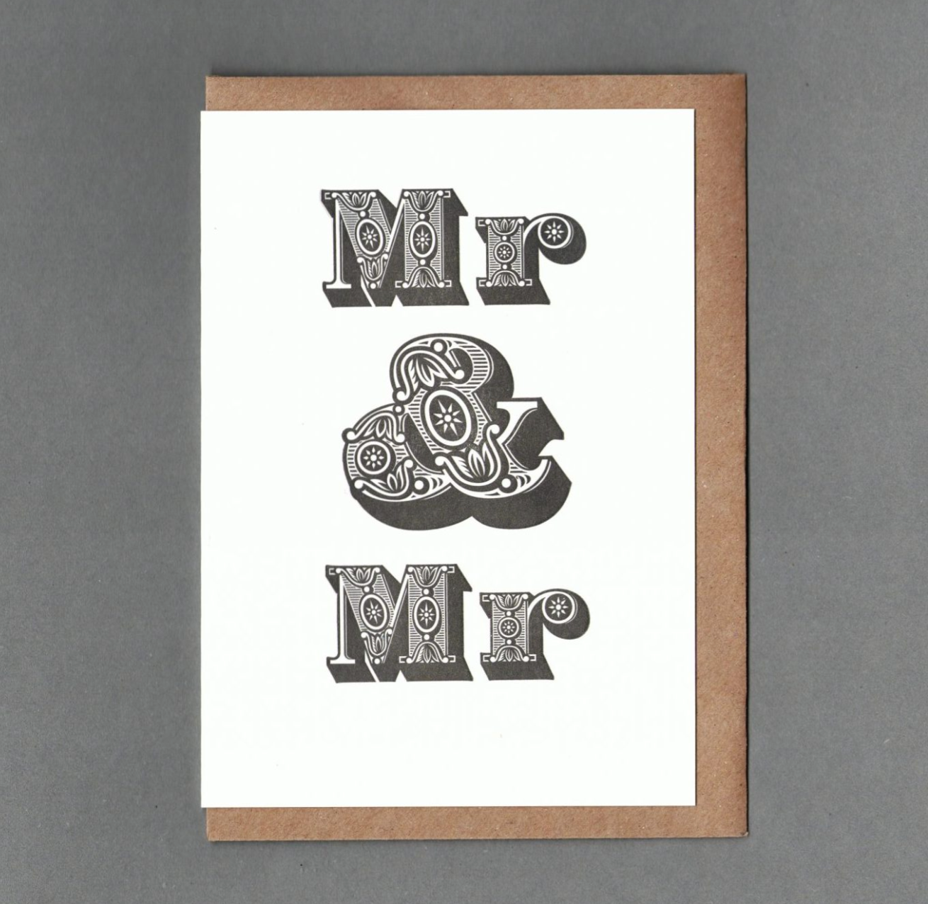 Mr & Mr - B&W - Greetings Card